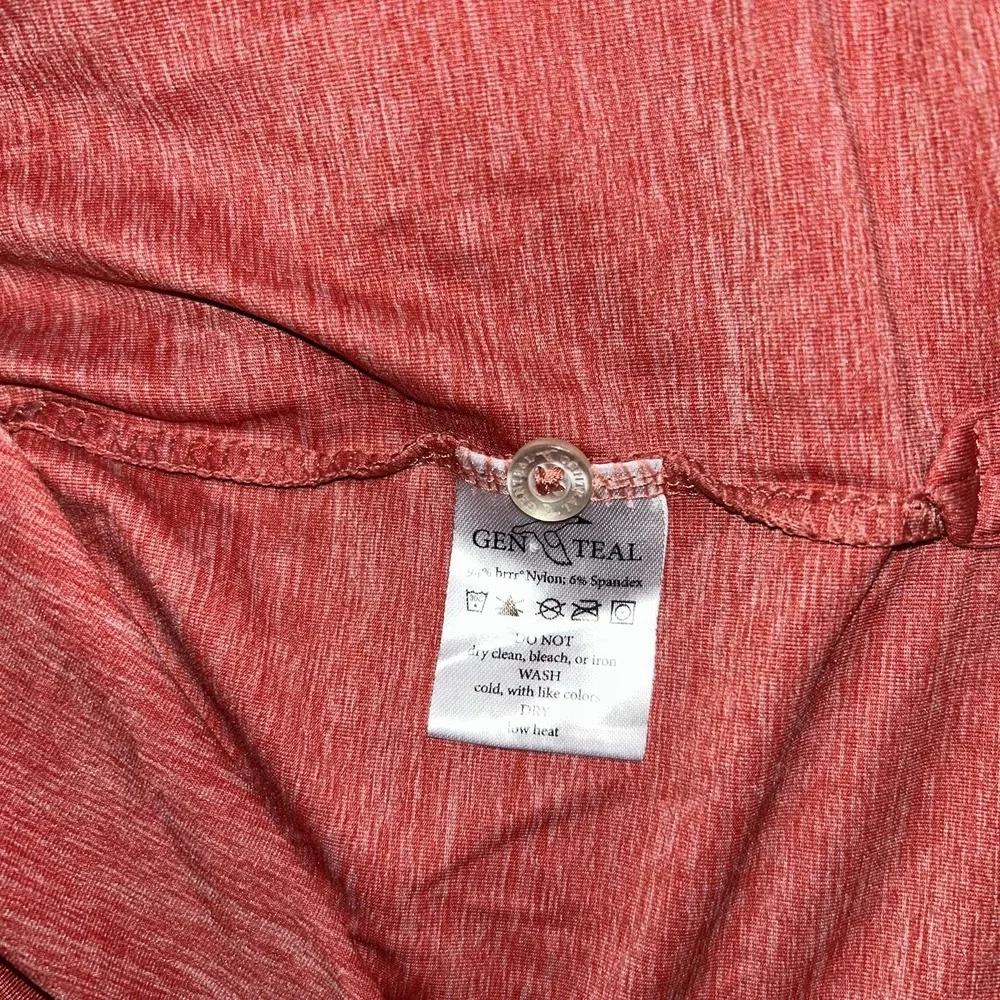 Gentle Herd Heathered Red Short Sleeve Polo Shirt Men's Performance‎ Golf Casual - Picture 5 of 5